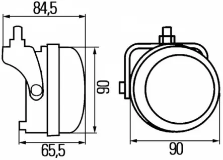 Hella LED Daytime running light set, Round 90mm - DRL - 3040120110 - 2