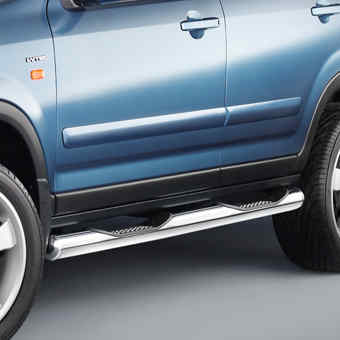 Nerf bars with steps Ø 80mm for Honda CR-V, ECE, my.02 -> 04 - Lumise ...