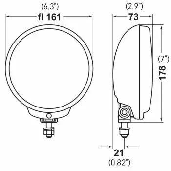 Hella Comet FF500 Auxiliary light set - Halogen Auxiliary lights - 3030210016 - 2